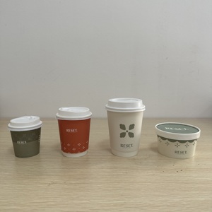 Gobelets à café en carton double couche écologiques de 8 oz, 12 oz, 16 oz avec couvercles, jetables, pour boissons chaudes, pour les cafés - Product Image 5