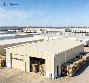 Quick Installation Light Steel <b>Frame</b> Prefabricated Warehouse Affordable Pre-engineered Metal Workshop Building for Africa - Product Image 2