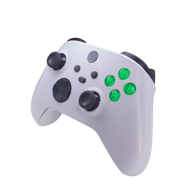 Original Bullet Buttons ABXY Buttons Kit for Xbox Series Controller Replacement Clear Green