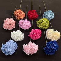 Buket Bunga Hydrangea Buatan Ukuran Taman untuk Dekorasi Ruang Tamu Rumah, Grosir Bunga Sutra Imitasi Buatan Cina untuk Acara dan Tempat