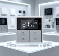 Panneaux et interrupteurs muraux intelligents KNX avec luminosité réglable, fabriqués en matériau PC, disponibles dans une variété de couleurs personnalisées