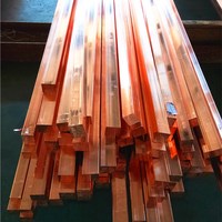 C1100 batang tembaga Diameter besar, C1100 30mm 280mm T2 batang pembumian tembaga