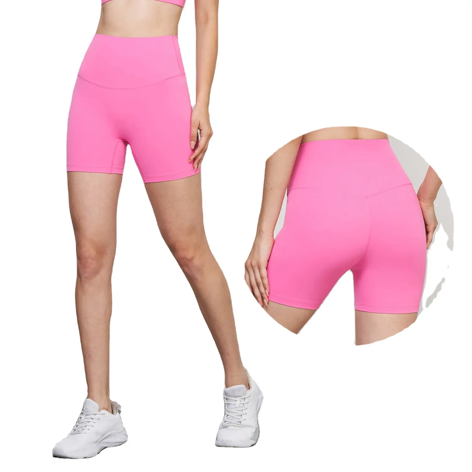 Chất Lượng Tốt Kháng Khuẩn Crothless Cao Eo Phòng Tập Thể Dục Thể Thao Yoga Hot Quần Short Phụ Nữ Tập Thể Dục Activewear Quần Áo Cho Phụ Nữ