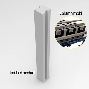 Panneau de clôture en béton de marque Libo, fabrication de poteaux, composants principaux 220V, moteur, PLC, pompe, automatique, économie d'énergie, 11kw, complet - Product Image 2