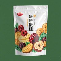 Sachets Doypack OEM/ODM avec fermeture éclair - Emballage compostable refermable pour fruits secs, noix et friandises moelleuses