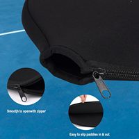 Housses de raquette de pickleball personnalisées en néoprène pour le sport, imperméables, avec fermeture éclair, 3 mm d'épaisseur, durables, étui de protection pour raquette