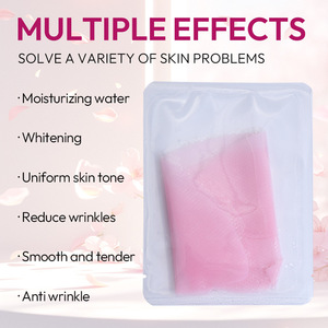 Masque facial en gelée rose, collagène, anti-rides, raffermissant, hydratant, blanchissant, réparateur, soin de la peau - Product Image 3