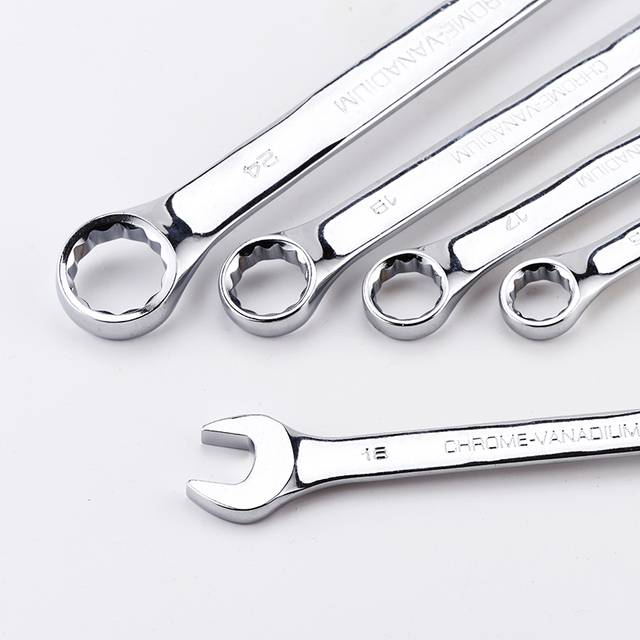 6-85MM Chrome Vanadium Wrench Box Open End Wrench Combination Wrench Spanner Set Handle Tools for Auto Body Repair Tools