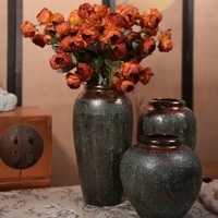 Ensemble de 3 vases en céramique blanche vintage nordique, décoration de table, vase à fleurs en céramique