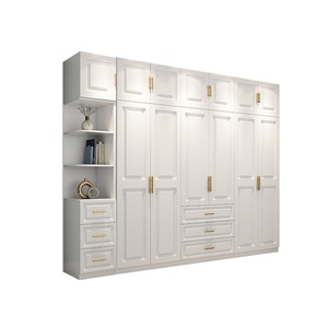 Armario Minimalista Ensamblado de 5-6 <span class=keywords><strong>Puertas</strong></span>, Mueble de Almacenamiento Grande para Dormitorio, Organizador de Ropa que Ahorra Espacio - Product Image 6