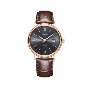 Zafiro-relojes de lujo de acero inoxidable para hombre, pulsera de marca automática con logotipo de diseño OEM