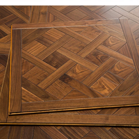 Plancher multicouche en bois massif de chêne fumé brossé Résistant à l'humidité Maison Vintage Artistique Versailles Parquet Plancher en bois composite