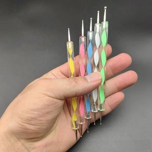 Juego de 5 Herramientas para Decoración de Uñas Mandala, Pluma Doble para Puntear, Herramienta para Recoger Diamantes de Imitación, Suministros para Pintar y Manualidades, Modelo DI0002 - Product Image 3