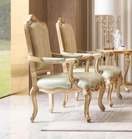 Canapé en cuir français rétro de luxe haut de gamme 1+3 places, ensemble de meubles de salon de villa en bois massif sculpté