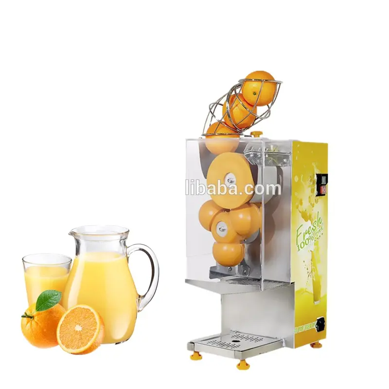 Hiệu Quả Cao Tự Động Thép Không Gỉ Máy Ép Trái Cây Cam Ép Đùn Máy/Tươi Điện Lemon Orange Juice Extractor