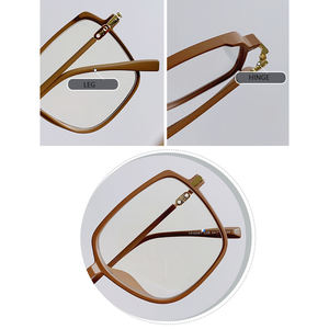 ホットファッションシンプルデザイン卸売新ファッションスクエアフレーム男女兼用トレンド個性派ブルーライトカット近視メガネ - Product Image 5