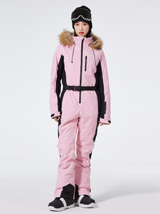 Ensembles <span class=keywords><strong>de</strong></span> combinaison <span class=keywords><strong>de</strong></span> <span class=keywords><strong>Ski</strong></span> à fermeture éclair à capuche grande taille pour femmes coupe-vent d'hiver en plein air imperméable à l'eau maintien au chaud rempli <span class=keywords><strong>de</strong></span> duvet Double planche - Product Image 2