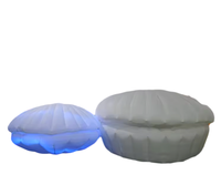 Palourde de coquille gonflable géante LED personnalisée, coquillage gonflable avec lumière LED pour la décoration de scène de fête