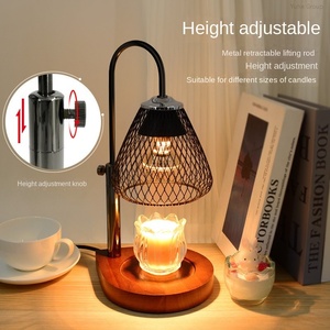Nordic Style Home Decor Ornament Candle Warmer Lamp Electric <b>Timer</b> Candles Wax Warmers Glass Lamps Melting Warming Lantern - Product Image 1