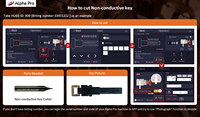 Kukai – découpeuse de clés automatique tout-en-un Alpha Pro, outils de serrurier, Machine de copie de clés, outil de diagnostic, fournitures de serrurier