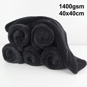 Serviette de nettoyage automobile en microfibre torsadée super absorbante 1400 g/m² 40x40 cm à séchage rapide pour le detailing automobile (vente en gros) - Product Image 1