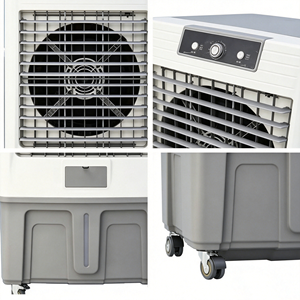 Ventilateur Rafraîchisseur d'Air Portable Silencieux pour Maison et Chambre, Humidificateur avec Télécommande, Minuteur Réglable, Ultra Silencieux, en Plastique, 40 cm - Product Image 4