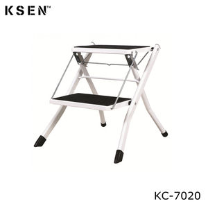 سلم حديث خفيف 2 خطوة من الصلب مقعد صغير قابل للطي للاستخدام المنزلي KC7020 - Product Image 1