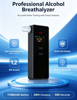 Alcootest numérique professionnel Airsense A5 avec écran LCD, capteur semi-conducteur, batterie lithium rechargeable, conforme ROHS