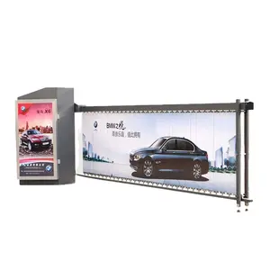 Led Screen Advertising Barrier Gate Automatic System For Security Smart Parking Lots