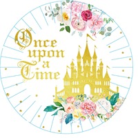 Nouvelle nappe de fête de château de princesse, décorations de fête d'anniversaire, assiettes en papier de château, gobelets, vaisselle jetable pour fête