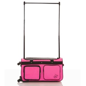 Free Sample Convertible <b>Wheeled</b> Rolling Duffel <b>Weekender</b> <b>Bag</b> with Garment Rack Polyester Lining for Dancing Factory Price - Product Image 4