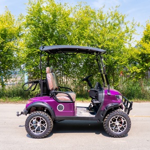 Voiture <span class=keywords><strong>de</strong></span> <span class=keywords><strong>golf</strong></span> électrique 4 places, couleur personnalisée, 72V, longue autonomie, sièges arrière pliables, pour sites touristiques - Product Image 2