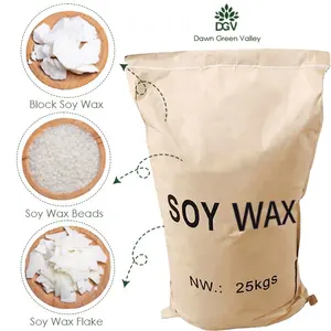 High Quality Pure Organic Classic Soy Wax Hot Selling Factory Low Cost 100 Soywax Flakes For Pillar Candle