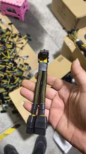 <span class=keywords><strong>Adaptateur</strong></span> de prise en ligne <span class=keywords><strong>12VHPWR</strong></span> PCIE5.0 pour carte graphique RTX4090 4080 3-en-1, alimentation, contacts en cuivre, boîtier PC pour jeux sur PC - Product Image 2