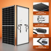 Panneau solaire photovoltaïque mono 300W 24V pour dispositif de surveillance aquacole sur site, alimentation de secours d'urgence, dispositif de relevé sur site, support OEM ODM