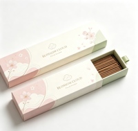Boîte en carton personnalisée en gros avec ruban pour l'emballage d'encens en bâtonnets, idéale pour l'aromathérapie à domicile et les cadeaux de festival