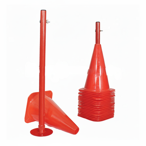 Cônes de marqueur en plastique d'entraînement de vitesse et d'agilité de sports - Product Image 1