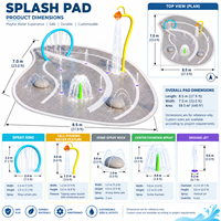 Équipement de jeux aquatiques interactifs d'extérieur pour parcs aquatiques, hôtels et aires de jeux aquatiques