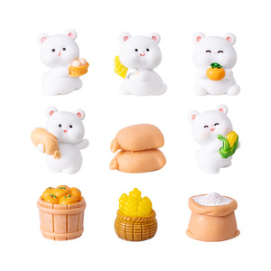 En gros Micro Paysage Créatif Mignon Récolte Ours Poupée Mousse Légumes Jardinage DIY Ornement - Product Image 5