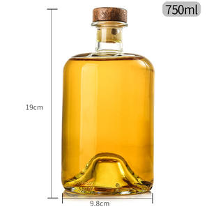 Bouteille en verre transparente à base concave de 750 ml en stock pour vin <span class=keywords><strong>rouge</strong></span>, liqueur, vin de fruits, vinaigre, whisky, <span class=keywords><strong>vodka</strong></span> – Vente en gros - Product Image 6