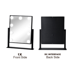 Rectangular 9 bombillas luces led lámpara de mesa de <span class=keywords><strong>tocador</strong></span> maquillaje casa <span class=keywords><strong>hollywood</strong></span> pelo <span class=keywords><strong>espejo</strong></span> - Product Image 4