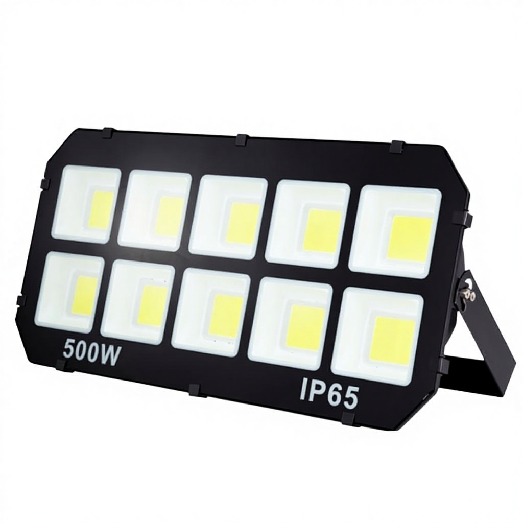 500W High Power Super Bright COB LED Projection Light IP65 Waterproof Aluminum Outdoor Stadium Floodlight