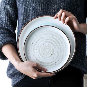 Platos de Porcelana Blancos para Restaurante, Forma Cuadrada Irregular, Estilo Nórdico, para Cena - Product Image 2