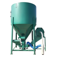 Mélangeur vertical triphasé 380V en acier de 500 kg, mélangeur à haut rendement pour ligne de production complète de traitement des aliments