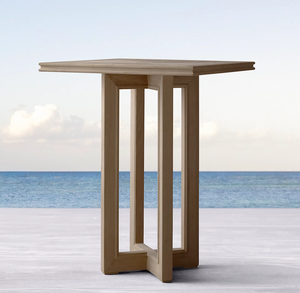 Outdoor Swimming Poolside Furniture 3pcs Teak Wood <strong>bar</strong> <strong>Table</strong> <strong>and</strong> <strong>Stools</strong> - Product Image 6