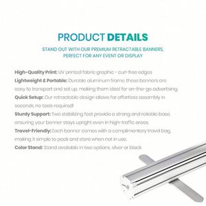 Trade Show Exhibition Booth Pop up Shop Custom Retractable <b>Banner</b> Printing Digital Roll up Displays <b>Banner</b> Stand - Product Image 3