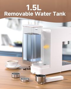 Cafetera Espresso Eléctrica Semiautomática Italiana de 19 Bares, Nuevo Diseño, con Espumador de Leche y Sistema de Agua Caliente para el Hogar - Product Image 2