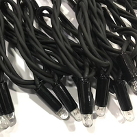 Vente en gros de lumières LED d'extérieur pour mariage, IP65, cordon noir, télécommande, 8 modes, blanc chaud, clignotant, CRI élevé, prise US 110V, NEMA