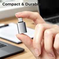 Nouvel adaptateur OTG USB-C USB-A 3.2 Gen1 en alliage d'aluminium, haute vitesse 5 Gbit/s, Plug & Play, vente en gros usine, logo personnalisé, prise en charge OEM/ODM