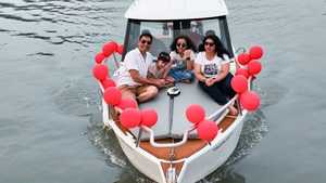 <span class=keywords><strong>Bateau</strong></span> de pêche de luxe Sea King 25 pieds (7,5 m) avec moteur <span class=keywords><strong>hors</strong></span>-<span class=keywords><strong>bord</strong></span>, cabine en V profond, coque en aluminium et toit rigide extensible - Product Image 4